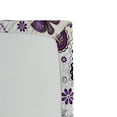 thumbnail image 3 of Ambesonne Natural Fitted Sheet, Butterflies with Paisley, King Size, Purple White Lilac, 3 of 3
