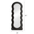 TinyTimes 63"x24" Wavy Floor Mirror, Modern Full Length Mirror, Full