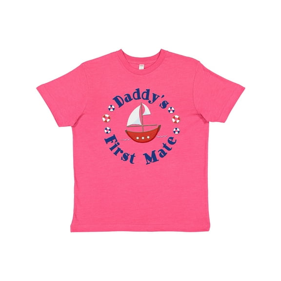 Inktastic Daddy's First Mate Youth T-Shirt