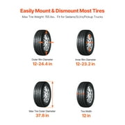 VEVOR Electric Tire Changer, 18 Spindle, Durable Tire Changer Tire Balancer with 1.5 HP Motor, Accurate Tire Changer Tire Balancer with Auto Calibration Mode, FIt for Sedans/SUVs/Pickup Trucks