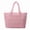 Light Pink, variant on Women's down-filled cotton-padded handbag, soft checkered cotton-padded shoulder bag, stylish and simple tote bag, Mother's Day gift.