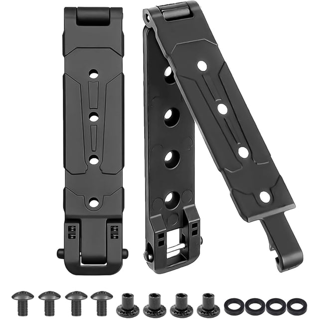 2-Pack MOLLE Attachment Clips Heavy-Duty Nylon Gear Clip for Tactical Vests Backpacks Equipment Belts