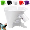 thumbnail image 1 of Flour Funnel for Kitchen Aid Mixer, Easy Pour No-Mess Attachment, Anti-Splash Accessory, Fits Tilt-Head 4.5–5 Qt (KSM150), Durable Dishwasher-Safe Baking Tool (White), 1 of 8