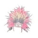 thumbnail image 2 of Tocado de plumas, accesorio de disfraz para carnaval, espectáculos escénicos Rosa Gris, 2 of 9