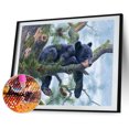 thumbnail image 2 of Wdftyju Diamante pintura 5D oso negro DIY taladro redondo completo mosaico imagen manualidades arte Wdftyju 6et9gy9bz9fw1pz2, 2 of 9