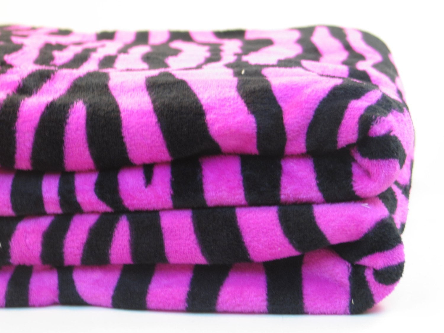 zebra print plush blanket