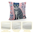 thumbnail image 4 of HENGT Funny Cartoon Cute Cat Throw Pillow Cover,Lovely Cartoon Animal Kitten Cushion Cover for Sofa Bed Home Decor ,Housewarming Gifts,Cat Lovers Cat Mom Gifts, 4 of 5