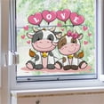thumbnail image 6 of SLYNSHome Valentine's Day Window Clings Stickers Decorations Couple Cow Valentine's Window Decals - 11.8 inch - Double Side - for Home Hotel Wedding Propose Ornament, 6 of 7
