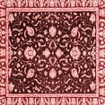 thumbnail image 1 of Ahgly Company Indoor Square Oriental Red Traditional Area Rugs, 7' Square, 1 of 4