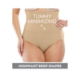 thumbnail image 4 of Secret Solutions Women's Plus Size Instant Shaper Medium Control Seamless High Waist Brief, 4 of 6