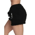thumbnail image 2 of Just Love Womens Plush Pajama Shorts (Black - Skull and Crossbones, 2X), 2 of 3
