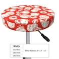 thumbnail image 4 of Lsque Tomatoes Round Bar chair cushion covers Velvet Fabric Premium Comfort Protects from Scratches and Stains for 14-17 Inch Chair- 12 inch, 4 of 7