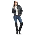 thumbnail image 5 of Chamarra de piel sintetica Roman Fashion /Juvenil, 115 (Negro) negro EG, 5 of 5