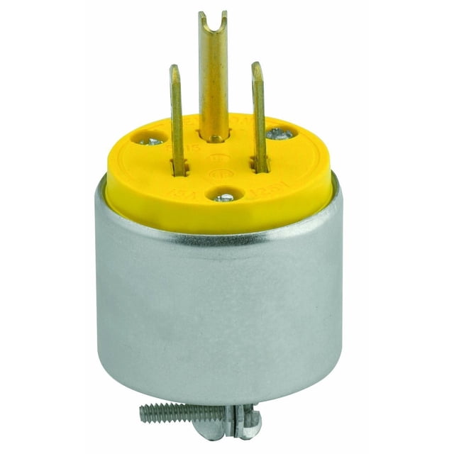 Enchufe eléctrico Leviton 515PA, 15 amperios, 125 V, conexión a tierra blindada