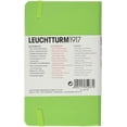 thumbnail image 2 of Leuchtturm1917 Pocket Size A6 Hardcover Notebook, Lined Pages, White Green, 2 of 4