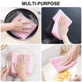 thumbnail image 6 of decorUhome Kitchen Towels Set of 6, 100% Cotton Super Soft and Absorbent Dish Towels for Washing Dishes, Quick Drying Kitchen Hand Towels 16" x25", Pink, 6 of 9