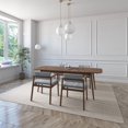 thumbnail image 2 of Juego de Comedor Extensible de Madera con 4 Sillas para 4 Personas, Mesa y Sillas para Comedor y Cocina, Midtown Concept Praga, Nogal y Gris Claro, 2 of 5