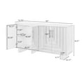 thumbnail image 6 of Christopher Knight Home 59" Modern Sideboard Storage Cabinet with 4-Door and Metal Handles, Black, 6 of 10
