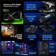thumbnail image 3 of PC Gamer Xtreme PC Gaming NVIDIA GeForce RTX 5060 AMD Ryzen 7 5700X 16GB SSD 1TB WIFI Evangelion 01 gaming 1080p, estudios y multitarea, 3 of 6