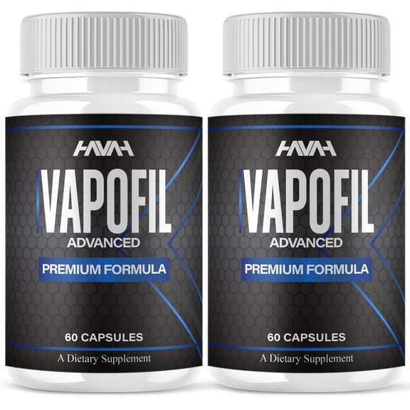 (2 Pack) Vapofil Energy Support, Vapofill Formula Supplement (120 Capsules)