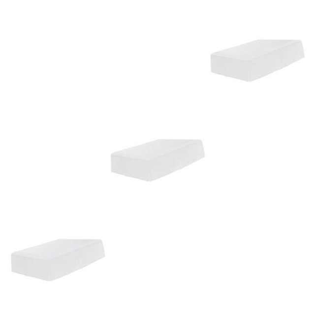 Justharion Solid Color Hotel Pleated Bed Skirt & Wrinkle Resistant Fade White King 3Set