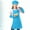 Blue, variant on Children's Chef Apron Front Bag Apron Kitchen Craftsmanship Apron Painting Cooking Apron Hat Set Suitable for 3-6 Years Old