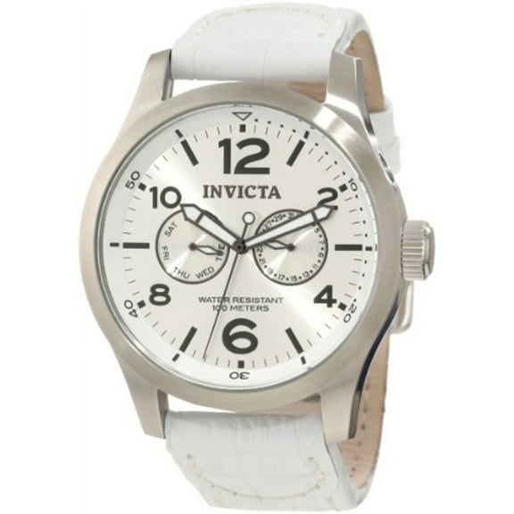 Invicta Men's Specialty Quartz 3 Hand Silver Dial Watch 12170