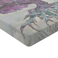 thumbnail image 2 of Ambesonne Tree Fitted Sheet, Watercolor Bohemian, Full Size, Grey Purple, 2 of 3
