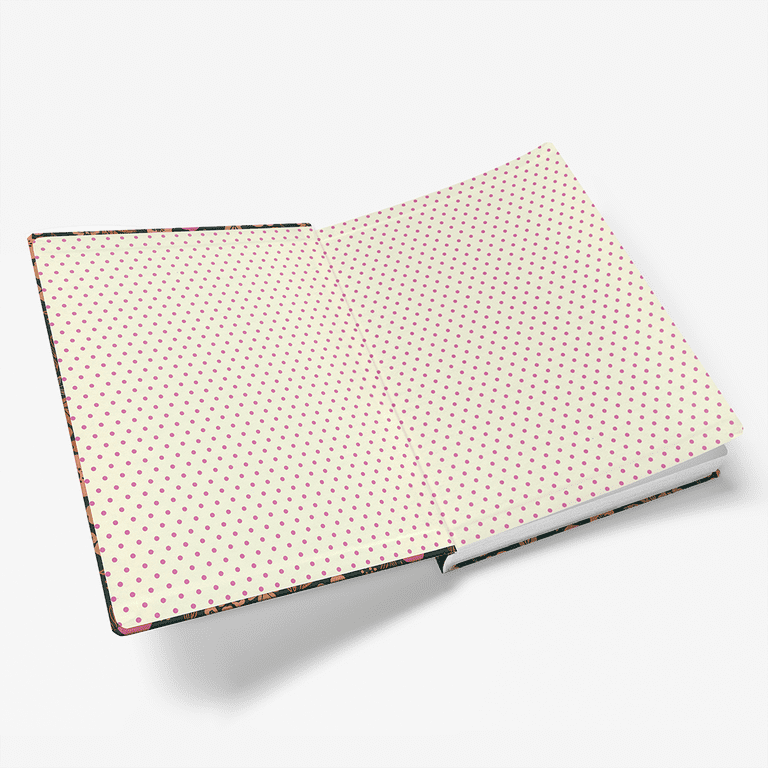Picasso Notebook, 4.5" X 6.5", 80 Sheets Ruled, Hard Cover With Elastic Band & Bookmark - Fuchsia
