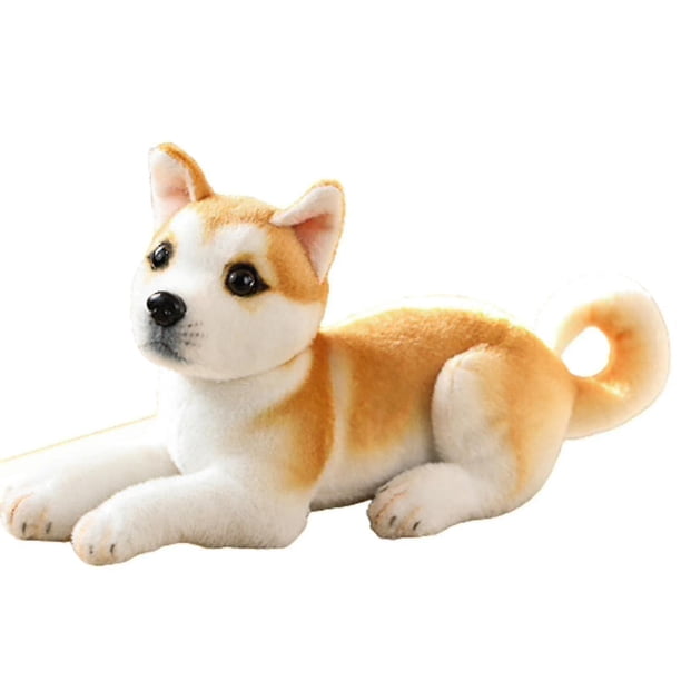 32cm Akita Juguete de peluche de perro de simulación, muñeco de peluche suave, almohada abrazable para niños adorables, cumpleaños_