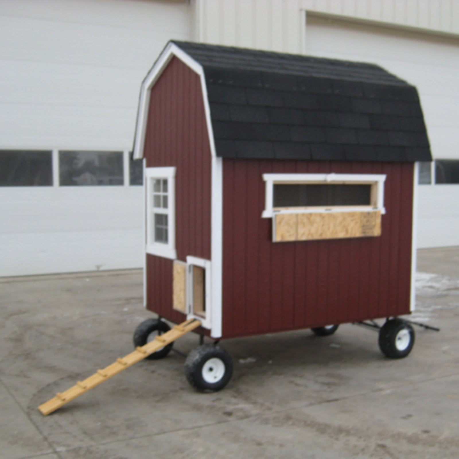 Little Cottage Barn Chicken Coop with Wheels 4L x 6W ft.