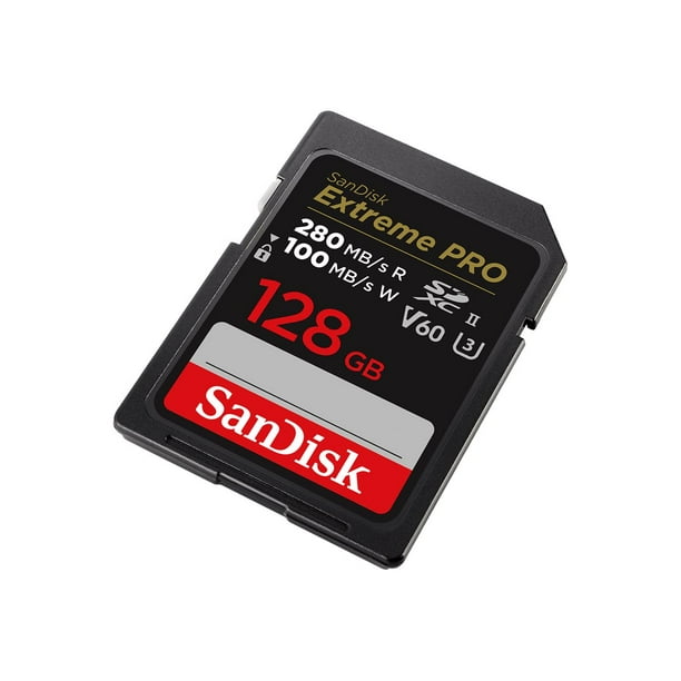 SanDisk Extreme Pro - Flash memory card - 128 GB - Video Class V60