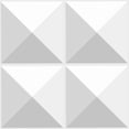 thumbnail image 1 of Panel 3D para pared, muro 3D, Panel decorativo resistente al agua , paquete de 10 piezas, Decoración oficina, casa, comercial, color blanco mate (S020) DECO  PVC S020 PIRAMIDE, 1 of 5
