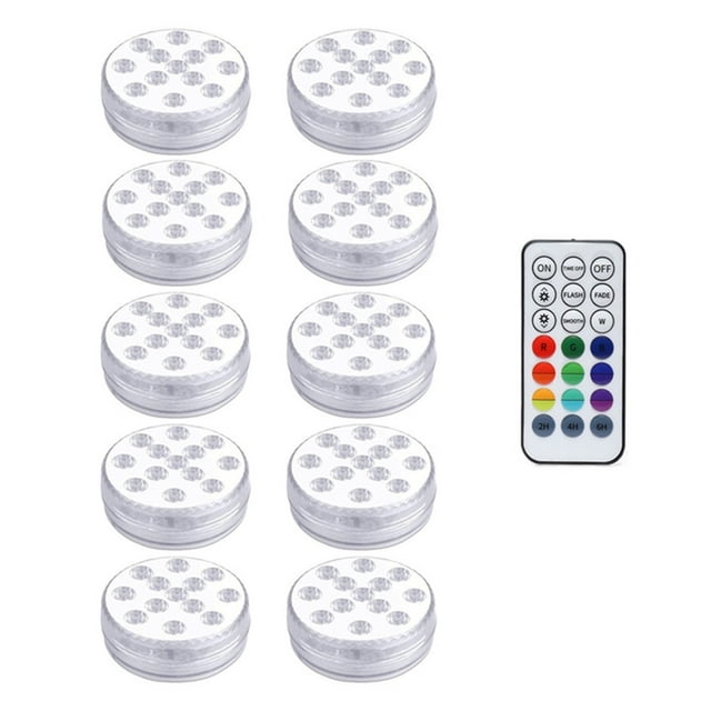 13 LEDs Magnetic Submersible LED Light Waterproof Underwater Light USB Rechargeable Swimming Pool Night Lamp With Suction Cups ,Easy to Install