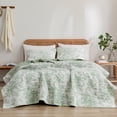 thumbnail image 4 of Wonderful Rose Patterned Quilted 3-Piece Bedding Set, 4 of 6