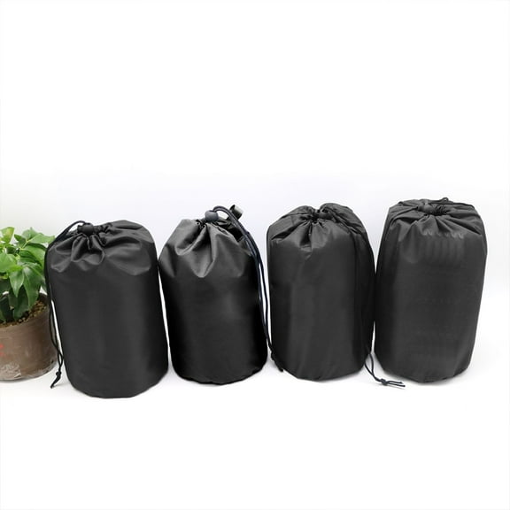 4Pcs Stuff Sacks Drawstring Storage Bag Camping Bags Dustproof Outdoor Camping Fangkenuo