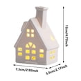 thumbnail image 3 of Ceramic LED Lighted House Figurines, Tabletop Village Decor for Party & Celebration Scene Props, Desktop Ornaments, 3 of 8