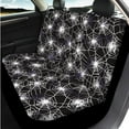 thumbnail image 3 of Uorisanigo Halloween Spider Web 14 Pieces Automotive Seat Cover Car Headrest Cover and Steering Wheel Cover Armrest Cover Car Auto Seat Belt Cover Comfortable Elastic Fit Most Cars,SUVs, 3 of 6
