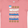 thumbnail image 4 of Inktastic What Happens at Grandma's Boys or Girls Baby T-Shirt, 4 of 5