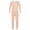 Nude B, variant on Kids Girls Thermal Underwear Long Sleeve Base Layer Tops with Pantyhose Ballet Gym Outfit Black 4