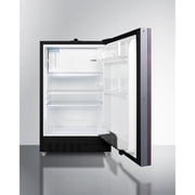 Summit ALRF49BIF 20 in. Built-In Refrigerator Freezer, Panel-Ready & Black