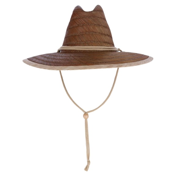 San Diego Hat Company Kids Straw Lifeguard Hat with Chin Strap Cord