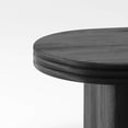 thumbnail image 4 of iooHug Mid‑Century Modern Oval Coffee Table,Solid Wood Veneer 47.24 Inch Cocktail Table for Living Room Home Office,Black, 4 of 7