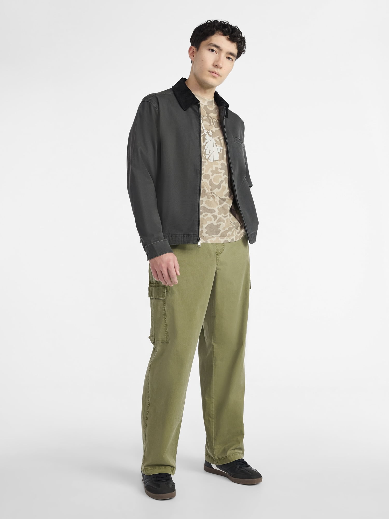 No Boundaries Men's and Big Men's Workwear Garage Jacket, Size S-3XL