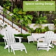 thumbnail image 4 of Reposapiés exterior GREENVINES Adirondack, otomana blanca de HDPE, 4 of 6