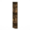 thumbnail image 4 of Furinno Econ 5-Tier Freestanding Corner Shelf Bookcase, Bookshelf, Amber Pine, 4 of 6