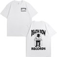 thumbnail image 3 of Camisetas con estampado de Death Row Records, ropa informal de manga corta de gran tamaño, 100% algodón, cuello redondo, color negro, Unisex, 3 of 4