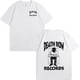 thumbnail image 2 of Camisetas con estampado de Death Row Records, ropa informal de manga corta de gran tamaño, 100% algodón, cuello redondo, color negro, Unisex, 2 of 3