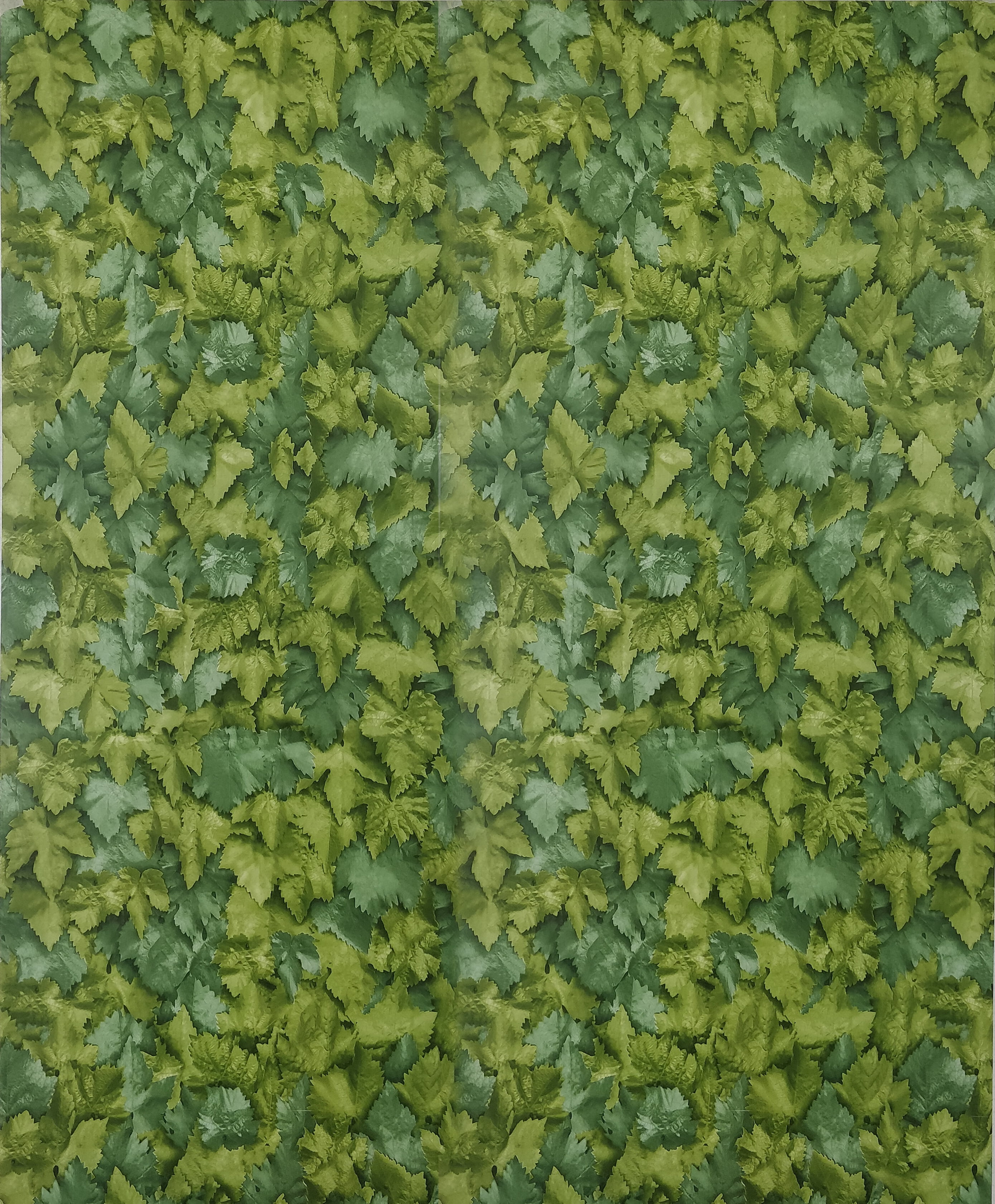 Dundee Deco's Floral Printed Green Leaves Peel and Stick Self Adhesive