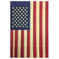 thumbnail image 2 of USA GARDEN FLAG AMERICAN VINTAGE TEA STAINED EMBROIDERED, 2 of 2